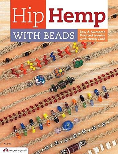 Shop Books About Hemp Jewelry Making! Hip Hemp With Beads-Easy & Awesome Knotted Jewelry with Hemp Cord | Shop jewelry making and beading supplies, tools & findings for DIY jewelry making and crafts. #jewelrymaking #diyjewelry #jewelrycrafts #jewelrysupplies #beading #affiliate #ad