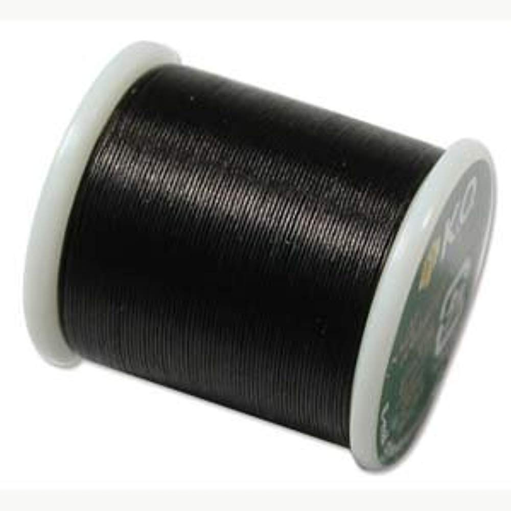 K.o. Japanese Nylon Beading Thread For Delica Beads, 50m, Black