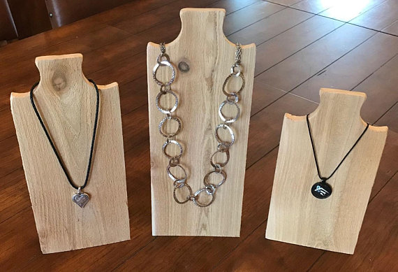 Necklace Display Stand In Raw Cedar Wood - Jewelry Display, Necklace Display, Necklace Tree, Jewelry Stand, Necklace Holder, Rack , Bust Necklace Display Stand In Raw Cedar Wood - Jewelry Display, Necklace Display, Necklace Tree, Jewelry Stand, Necklace Holder, Rack , Bust