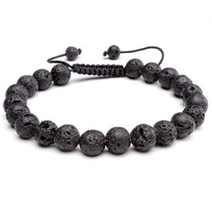 Top Plaza Lava Rock Agate Onyx Tiger Eye Stone Gemstone Bead Healing Power Bracelet W/Adjustable Braided Macrame Tassels(Lava Rock Stone Diffuser) | Shop jewelry making and beading supplies, tools & findings for DIY jewelry making and crafts. #jewelrymaking #diyjewelry #jewelrycrafts #jewelrysupplies #beading #affiliate #ad