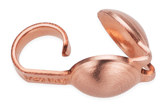 10 Pcs Bag Of 14k Rose Gold Filled Clam Shell Bead Tips (rgf4002110)