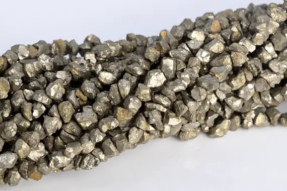 2-3mm Copper Pyrite Beads Rough Edge Granule Pebble Chips Aaa Genuine Natural Full Strand Beads 16" Bulk Lot 1,3,5,10,50 (104774-1311)