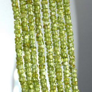 Shop Peridot Rondelle Beads! 4x2mm Peridot Gemstone Grade A Green Rondelle Loose Beads 14 inch Full Strand (90184954-899) | Natural genuine rondelle Peridot beads for beading and jewelry making.  #jewelry #beads #beadedjewelry #diyjewelry #jewelrymaking #beadstore #beading #affiliate #ad