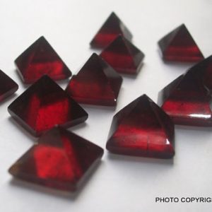 Shop Garnet Stones & Crystals! 8mm HESSONITE Garnet PYRAMID Cabochon have lots of gorgeous….. AAA quality beautiful reddish brown color | Natural genuine stones & crystals in various shapes & sizes. Buy raw cut, tumbled, or polished gemstones for making jewelry or crystal healing energy vibration raising reiki stones. #crystals #gemstones #crystalhealing #crystalsandgemstones #energyhealing #affiliate #ad