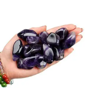 Shop Tumbled Amethyst Crystals & Pocket Stones! One Amethyst Tumbled Stone, Amethyst Tumbled Stones, Zodiac Amethyst Tumbled Stones, Healing Amethyst Tumbled Stone, Zodiac Sign Stones | Natural genuine stones & crystals in various shapes & sizes. Buy raw cut, tumbled, or polished gemstones for making jewelry or crystal healing energy vibration raising reiki stones. #crystals #gemstones #crystalhealing #crystalsandgemstones #energyhealing #affiliate #ad