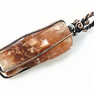 Shop Aragonite Pendants! Aragonite Pendant: Raw Gemstone Healing Crystal Specimen Wire-Wrapped with Hypoallergenic Nickel Free Copper & Sterling Silver DoodlepunkArt | Natural genuine Aragonite pendants. Buy crystal jewelry, handmade handcrafted artisan jewelry for women.  Unique handmade gift ideas. #jewelry #beadedpendants #beadedjewelry #gift #shopping #handmadejewelry #fashion #style #product #pendants #affiliate #ad