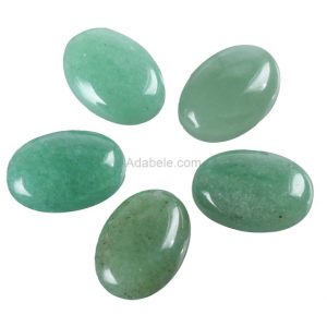 2pcs AAA Natural Green Aventurine Oval Cabochon Flatback Semi-precious Gemstone Cabochons 18x13mm #GO12-G | Natural genuine stones & crystals in various shapes & sizes. Buy raw cut, tumbled, or polished gemstones for making jewelry or crystal healing energy vibration raising reiki stones. #crystals #gemstones #crystalhealing #crystalsandgemstones #energyhealing #affiliate #ad