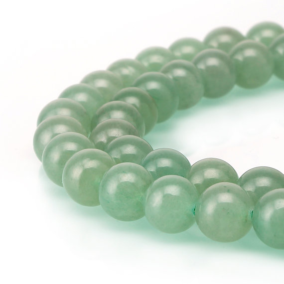 Green Aventurine Smooth Round Beads 4mm 6mm 8mm 10mm 12mm 15.5" Strand