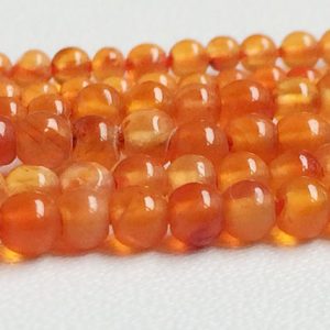 Shop Carnelian Rondelle Beads! 2.5mm Carnelian Plain Rondelle, Orange Carnelian Plain Round Beads, Carnelian Gemstone, 13IN Carnelian Ball For Jewelry (1ST To 10ST Option) | Natural genuine rondelle Carnelian beads for beading and jewelry making.  #jewelry #beads #beadedjewelry #diyjewelry #jewelrymaking #beadstore #beading #affiliate #ad