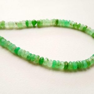 Shop Chrysoprase Faceted Beads! 6mm Chrysoprase Faceted Rondelle Beads,  Natural Green Chrysoprase Faceted Rondelle Beads, 10 Inch Chrysoprase For Necklace – AG5031 | Natural genuine faceted Chrysoprase beads for beading and jewelry making.  #jewelry #beads #beadedjewelry #diyjewelry #jewelrymaking #beadstore #beading #affiliate #ad