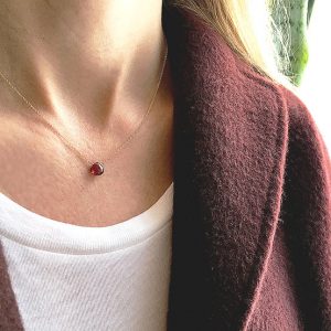 Shop Dainty Jewelry! Garnet Necklace, Red Garnet, Gold Garnet Necklace, January Birthstone Necklace, Dainty Necklace, 14k Gold Filled, Bridesmaid Gifts | Natural genuine Gemstone jewelry. Buy crystal jewelry, handmade handcrafted artisan jewelry for women.  Unique handmade gift ideas. #jewelry #beadedjewelry #beadedjewelry #gift #shopping #handmadejewelry #fashion #style #product #jewelry #affiliate #ad
