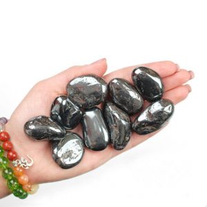 Shop Tumbled Hematite Crystals & Pocket Stones! One XL Hematite Tumbled Stone, Hematite Tumbled Stones, Zodiac Hematite Stones, Healing Hematite Stones, Hematite Crystals, Tumbled Hematite | Natural genuine stones & crystals in various shapes & sizes. Buy raw cut, tumbled, or polished gemstones for making jewelry or crystal healing energy vibration raising reiki stones. #crystals #gemstones #crystalhealing #crystalsandgemstones #energyhealing #affiliate #ad