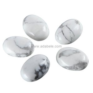 Shop Howlite Stones & Crystals! 2pcs AAA Natural Howlite Oval Cabochon Flatback Gemstone Cabochons 16x12mm #GQ11 | Natural genuine stones & crystals in various shapes & sizes. Buy raw cut, tumbled, or polished gemstones for making jewelry or crystal healing energy vibration raising reiki stones. #crystals #gemstones #crystalhealing #crystalsandgemstones #energyhealing #affiliate #ad