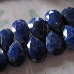 Shop Briolette Beads! LAPIS LAZULI Pear Briolettes Beads, Luxe AAA , 10-11 mm, Dark Navy Blue, tons of pyrite, 2-10 pieces, September birthstone bridal 1011 | Natural genuine other-shape Gemstone beads for beading and jewelry making.  #jewelry #beads #beadedjewelry #diyjewelry #jewelrymaking #beadstore #beading #affiliate #ad