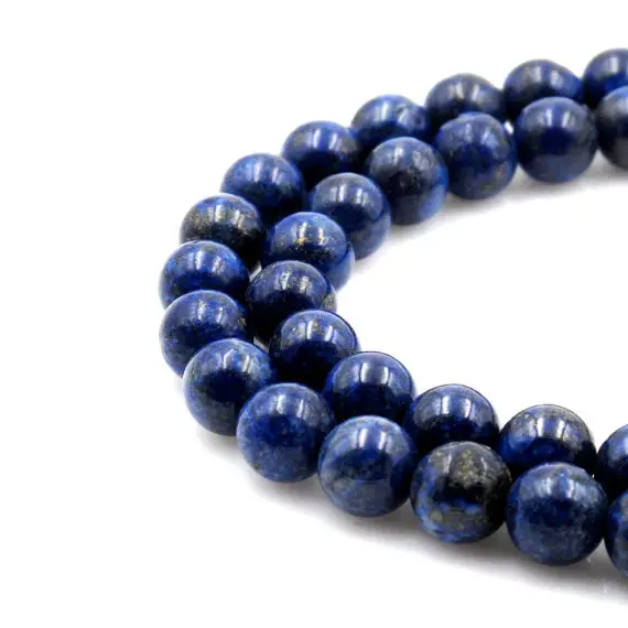 U Pick 1 Strand/15" Natural Blue Lapis Lazuli Healing Gemstone 4mm 6mm 8mm 10mm Round Loose Gems Stone Beads For Bracelet Jewelry Making