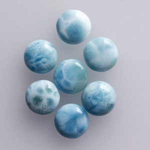 Shop Gemstone Cabochons! Larimar Sky Blue 1 Piece Caribbean Sea Cabochon Gemstone Natural 3 MM to 25 MM Round Shape Flat Back Gemstone For Earring And Jewelry Making | Natural genuine stones & crystals in various shapes & sizes. Buy raw cut, tumbled, or polished gemstones for making jewelry or crystal healing energy vibration raising reiki stones. #crystals #gemstones #crystalhealing #crystalsandgemstones #energyhealing #affiliate #ad