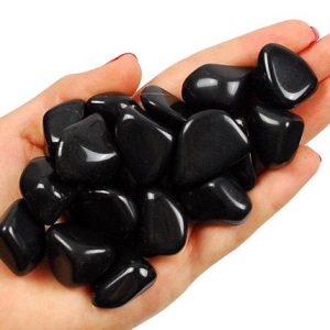 Shop Tumbled Onyx Crystals & Pocket Stones! One Black Onyx Tumbled Stone, Black Onyx Tumbled Stones, Zodiac Sign Black Onyx Stones, Healing Black Onyx Stones, Black Onyx Crystals | Natural genuine stones & crystals in various shapes & sizes. Buy raw cut, tumbled, or polished gemstones for making jewelry or crystal healing energy vibration raising reiki stones. #crystals #gemstones #crystalhealing #crystalsandgemstones #energyhealing #affiliate #ad