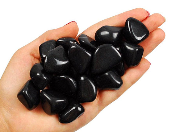 Black Onyx Tumbled Stone, Black Onyx, Tumbled Stones, Crystals, Stones, Gifts, Rocks, Gems, Gemstones, Zodiac Crystals, Healing Crystals