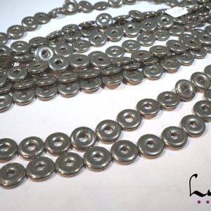 Shop Pyrite Bead Shapes! Pyrite – 12mm, 18mm – Coin shape beads –  Natural Gemstones – Manufacture offer -PY027/PY028 | Natural genuine other-shape Pyrite beads for beading and jewelry making.  #jewelry #beads #beadedjewelry #diyjewelry #jewelrymaking #beadstore #beading #affiliate #ad