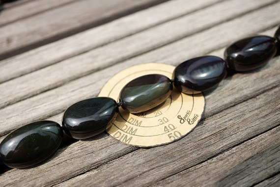 Rainbow Obsidian 15-20mm Pebble Beads (etb00749)