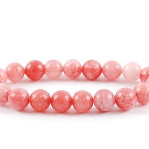 Shop Rose Quartz Bracelets! Strawberry Quartz Bracelet, Rose Quartz Bracelet 8 mm Beads, Rose Quartz, Bracelets, Metaphysical Crystals, Gifts, Crystals, Gemstones, Gems | Natural genuine Rose Quartz bracelets. Buy crystal jewelry, handmade handcrafted artisan jewelry for women.  Unique handmade gift ideas. #jewelry #beadedbracelets #beadedjewelry #gift #shopping #handmadejewelry #fashion #style #product #bracelets #affiliate #ad