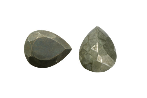 Sale - Pyrite Gemstone - Pear Cut - 7x10mm - 16x20mm - Teardrop Gemstone - Calibrated Gemstones - 1 Pcs