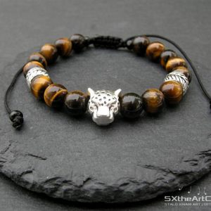 Tiger's Eye energy bracelet, Protective stone cuff, Stacking wristband, Unisex Leopard bangle, Men gift jewelry | Natural genuine Gemstone bracelets. Buy crystal jewelry, handmade handcrafted artisan jewelry for women.  Unique handmade gift ideas. #jewelry #beadedbracelets #beadedjewelry #gift #shopping #handmadejewelry #fashion #style #product #bracelets #affiliate #ad