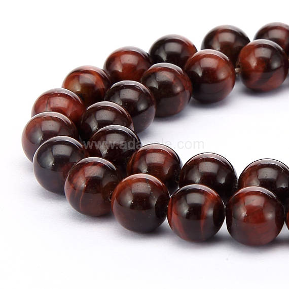U Pick 1 Strand/15" Top Quality Natural Red Tiger's Eye Healing Gemstone 4mm 6mm 8mm 10mm Round Stone Beads For Earrings Jewelry Making