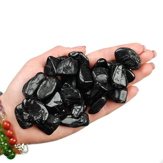 Black Tourmaline Tumbled Stone, Black Tourmaline, Tumbled Stones, Crystals, Stones, Gifts, Rocks, Gems, Gemstones, Zodiac Crystals, Healing
