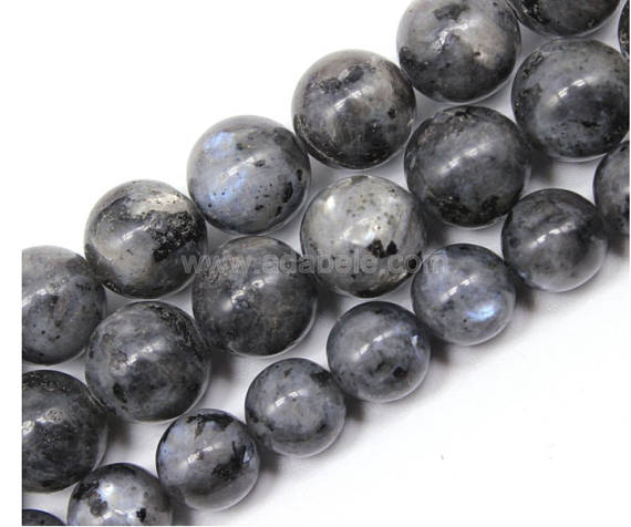 U Pick 1 Strand/15" Top Quality Natural Larvikite Black Labradorite Gemstone 4mm 6mm 8mm 10mm Round Beads For Bracelet Jewelry Making