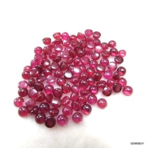 Shop Ruby Stones & Crystals! 1 pieces 4mm Ruby Cabochon Round Gemstone, Natural Ruby Round Cabochon AAA Quality gemstone…. | Natural genuine stones & crystals in various shapes & sizes. Buy raw cut, tumbled, or polished gemstones for making jewelry or crystal healing energy vibration raising reiki stones. #crystals #gemstones #crystalhealing #crystalsandgemstones #energyhealing #affiliate #ad
