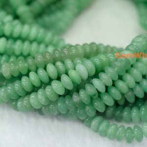 Shop Aventurine Beads! 15.5" 8x5mm Natural green aventurine rondelle beads, green aventurine disc beads, green aventurine roundel beads | Natural genuine beads Aventurine beads for beading and jewelry making.  #jewelry #beads #beadedjewelry #diyjewelry #jewelrymaking #beadstore #beading #affiliate #ad