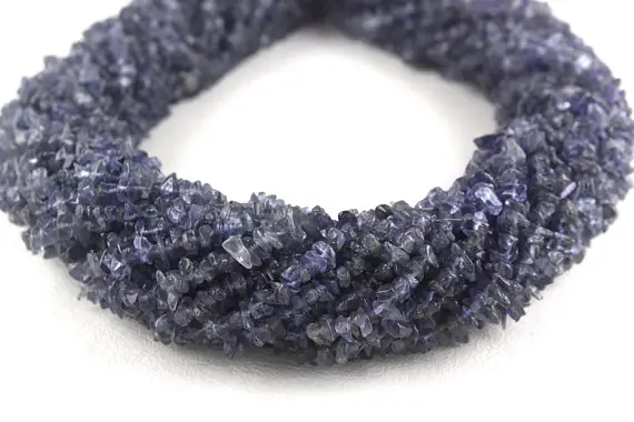 16" Long Natural Iolite Chips Beads,uncut Beads,iolite Beads,4-5 Mm,jewelry Making,polished Smooth Beads,gemstone ,wholesale Price