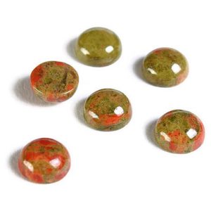 8mm Unakite cabochon – 8mm half round gemstone cabochons (1782) | Natural genuine stones & crystals in various shapes & sizes. Buy raw cut, tumbled, or polished gemstones for making jewelry or crystal healing energy vibration raising reiki stones. #crystals #gemstones #crystalhealing #crystalsandgemstones #energyhealing #affiliate #ad