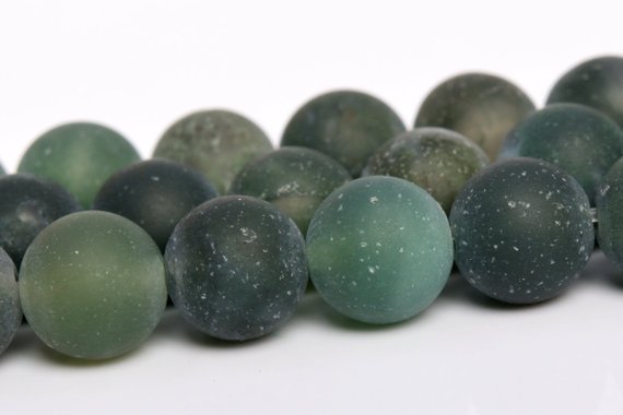 Matte Botanical Moss Agate Beads Grade Aaa Genuine Natural Gemstone Round Loose Beads 4mm 6mm 8mm 16mm Bulk Lot Options