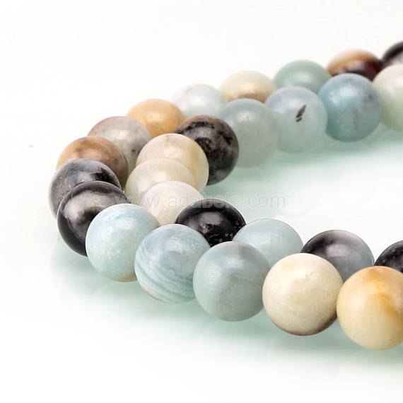 U Pick 1 Strand/15" Top Quality Natural Multi-color Amazonite Healing Gemstone 4 6 8mm 10mm Round Loose Bead For Bracelet Jewelry Making