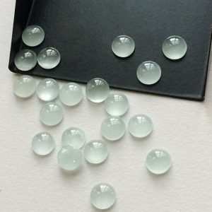 Shop Aquamarine Cabochons! 11mm Aquamarine Round Cabochon, Wholesale Aquamarine, Milky Aquamarine Plain Round Flat Back Cabochon For Jewelry (5pcs To 10Pcs Options) | Natural genuine stones & crystals in various shapes & sizes. Buy raw cut, tumbled, or polished gemstones for making jewelry or crystal healing energy vibration raising reiki stones. #crystals #gemstones #crystalhealing #crystalsandgemstones #energyhealing #affiliate #ad