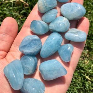 Shop Tumbled Aquamarine Crystals & Pocket Stones! Aquamarine Tumbled Stone – Multiple Sizes Available – Tumbled Aquamarine Crystal – Natural Blue Beryl – Polished Blue Aquamarine Gemstone | Natural genuine stones & crystals in various shapes & sizes. Buy raw cut, tumbled, or polished gemstones for making jewelry or crystal healing energy vibration raising reiki stones. #crystals #gemstones #crystalhealing #crystalsandgemstones #energyhealing #affiliate #ad