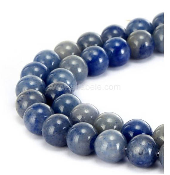 U Pick 1 Strand/15" Top Quality Natural Blue Aventurine Healing Gemstone 4mm 6mm 8mm 10mm Round Beads For Earrings Bracelet Jewelry Making