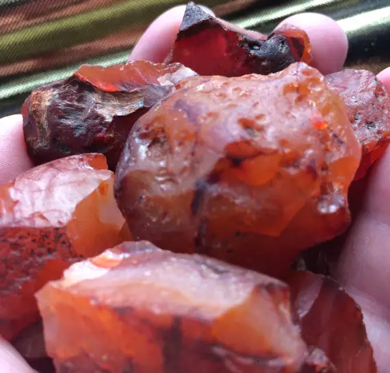 Carnelian, Rough, Raw, Natural Chunks, Rough Carnelian, Chakra, Crystal Grid, Altar, Reiki, Meditation!