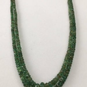 Shop Emerald Necklaces! Emerald faceted beads rare necklace 2.2 mm to 7mm faceted emerald beads necklace weight 73.10 cts length 13.5 and 14 inches | Natural genuine Emerald necklaces. Buy crystal jewelry, handmade handcrafted artisan jewelry for women.  Unique handmade gift ideas. #jewelry #beadednecklaces #beadedjewelry #gift #shopping #handmadejewelry #fashion #style #product #necklaces #affiliate #ad