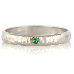 Shop Men's Gemstone Rings! Emerald Wedding Band 14k Palladium White Gold Hammered Ring – 3mm Wide Unisex Ring Mens Ring Womans Ring – May Birthstone Ring Wedding Ring | Natural genuine Agate rings, simple unique alternative gemstone engagement rings. #rings #jewelry #bridal #wedding #jewelryaccessories #engagementrings #weddingideas #affiliate #ad