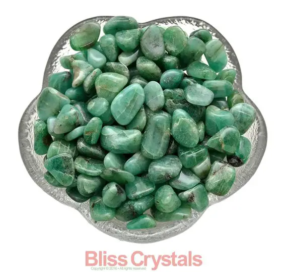 6 Gm Parcel Grade A Emerald Mini Tumbled Stone Xs Crystal #wm6