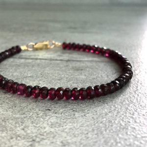 Genuine Garnet Bracelet | Gold or Silver Bracelet for Women, Men | Natural Crystal Faceted Garnet Jewelry | January Birthstone Jewelry | Natural genuine Array jewelry. Buy crystal jewelry, handmade handcrafted artisan jewelry for women.  Unique handmade gift ideas. #jewelry #beadedjewelry #beadedjewelry #gift #shopping #handmadejewelry #fashion #style #product #jewelry #affiliate #ad