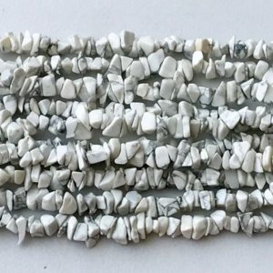 Shop Howlite Chip & Nugget Beads! 6-9mm Howlite Beads, Natural Howlite Gemstone, Howlite Chip Beads, Raw Howlite For Necklace, 32 Inch (1Strand To 5Strand Options) – RAMA197 | Natural genuine chip Howlite beads for beading and jewelry making.  #jewelry #beads #beadedjewelry #diyjewelry #jewelrymaking #beadstore #beading #affiliate #ad