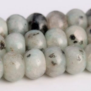 Shop Jasper Rondelle Beads! 6x4MM Green Kiwi Jasper A Genuine Natural Gemstone Full Strand Rondelle Loose Beads 15" BULK LOT 1,3,5,10,50 (104642-1263) | Natural genuine rondelle Jasper beads for beading and jewelry making.  #jewelry #beads #beadedjewelry #diyjewelry #jewelrymaking #beadstore #beading #affiliate #ad