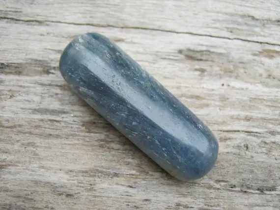 Medium Blue Kyanite Wand, Mineral Specimen Meditation Stone, Reiki Gemstone, Kyanite, 1 3/4 Inches By 5/8 Inch, 44mm X 15mm  Kya11