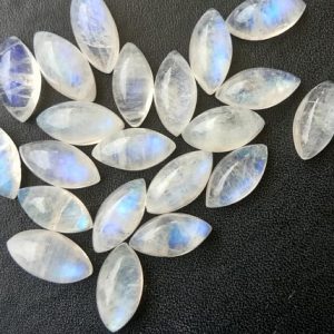 Shop Moonstone Cabochons! 11-12mm Rainbow Moonstone Marquise Shape Cabochons, Loose Rainbow Moonstone Flat Back Marquise For Jewelry (5Pcs To 10Pcs Options) – PDG9 | Natural genuine stones & crystals in various shapes & sizes. Buy raw cut, tumbled, or polished gemstones for making jewelry or crystal healing energy vibration raising reiki stones. #crystals #gemstones #crystalhealing #crystalsandgemstones #energyhealing #affiliate #ad