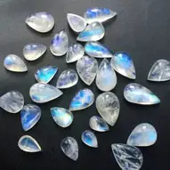 Cabochons For Jewelry Cabochons Supply- 1 Pcs Gemstone Cabochons Rainbow Moonstone 14x31mm Pear Gemstons Cabochons Moonstone Gemstone