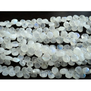 9mm Rainbow Moonstone Faceted Heart Beads, Rainbow Moonstone Beads, Rainbow Moonstone Heart For Jewelry (4IN To 8IN Options) | Natural genuine other-shape Gemstone beads for beading and jewelry making.  #jewelry #beads #beadedjewelry #diyjewelry #jewelrymaking #beadstore #beading #affiliate #ad
